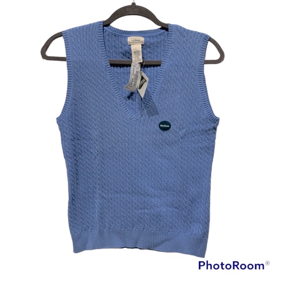 Nwt Llbean V Neck Womens Sweater Vest 